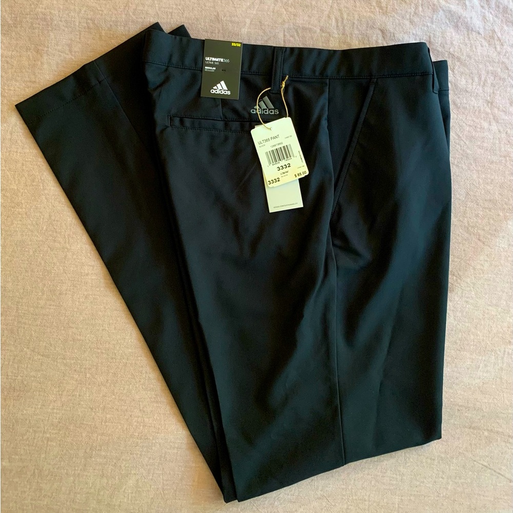 Adidas Golf Ultimate 365 Pants Men's 33x32, Black, Brand New with Tags